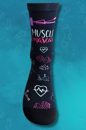 Muscles & Mascara Fitness Crew Socks