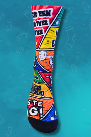 Comic Fitness Crew Socks