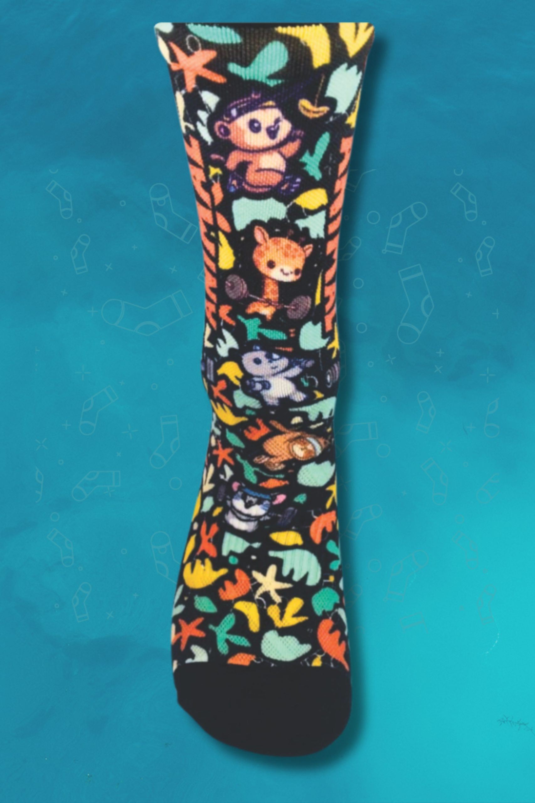 AMRAP Animal Fitness Crew Socks