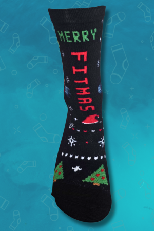 Merry Fitmas Fitness Crew Socks