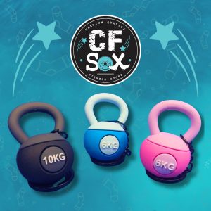 Mini Rubber Kettlebell Keychain