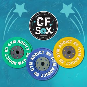 Mini Rubber Weight Plate Velcro Patch