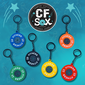 Mini Rubber Plate Keychain