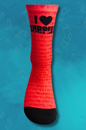 I love Burpees Fitness Crew Socks