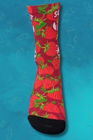 Squat Low, Stay Juicy Fitness Crew Socks